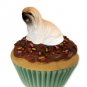 PC10B Lhasa Apso, Brown Pupcake Trinket Box