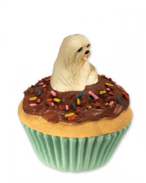 PC10C Lhasa Apso, Blonde Pupcake Trinket Box