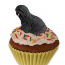 PC10D Lhasa Apso, Black Pupcake Trinket Box