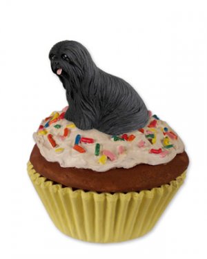 PC10D Lhasa Apso, Black Pupcake Trinket Box