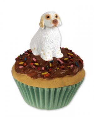 PC116 Clumber Spaniel Pupcake Trinket Box
