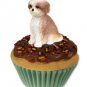 PC128B Shih Tzu, Tan, Sport cut Pupcake Trinket Box
