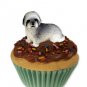 PC129A Lhasa Apso, Gray, Sport cut Pupcake Trinket Box