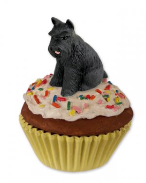 PC13A Schnauzer, Black Pupcake Trinket Box