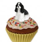 PC15E Cocker Spaniel, Black & White Pupcake Trinket Box