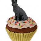 PC16A Great Dane, Black Pupcake Trinket Box