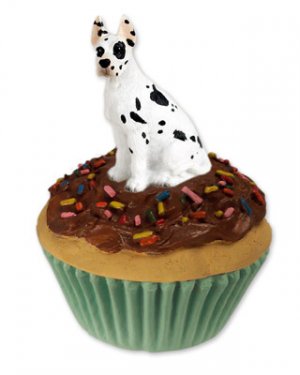 PC16C Great Dane, Harlequin Pupcake Trinket Box