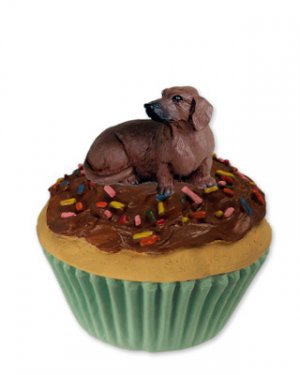 PC19A Dachshund, Red Pupcake Trinket Box