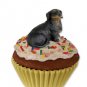 PC19B Dachshund, Black Pupcake Trinket Box