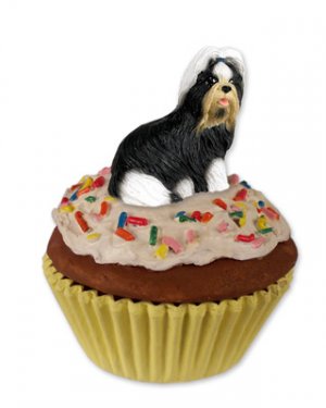 PC26D Shih Tzu, Black & White Pupcake Trinket Box