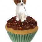 PC27B Brittany, Brown & White Pupcake Trinket Box