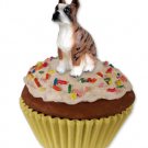 PC33C Boxer, Brindle Pupcake Trinket Box