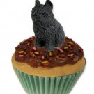 PC46B Brussels Griffon, Black Pupcake Trinket Box