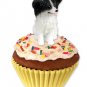 PC47B Papillon, Black & White Pupcake Trinket Box