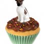 PC50A Fox Terrier, Brown & White Pupcake Trinket Box