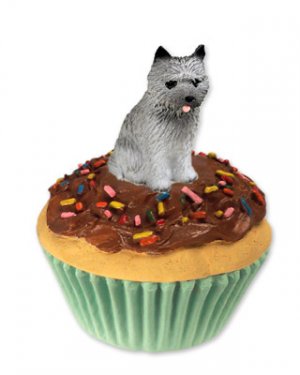 PC53A Cairn Terrier, Gray Pupcake Trinket Box