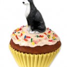 PC54A Greyhound, Black & White Pupcake Trinket Box