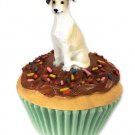 PC54D Greyhound, Tan & White Pupcake Trinket Box