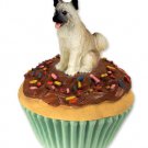 PC55B Akita, Fawn Pupcake Trinket Box