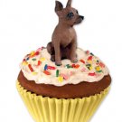 PC57B Min Pin, Red & Brown Pupcake Trinket Box