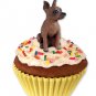 PC57B Min Pin, Red & Brown Pupcake Trinket Box