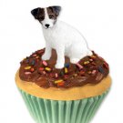 PC63A Jack Russell Terrier, Brown & White, Rough Coat Pupcake Trinket Box