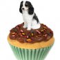 PC80B Cavalier King Charles, Black & White Pupcake Trinket Box