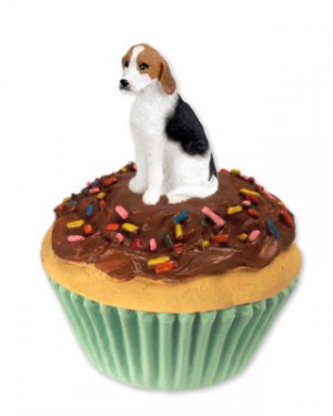PC91 American Foxhound Pupcake Trinket Box