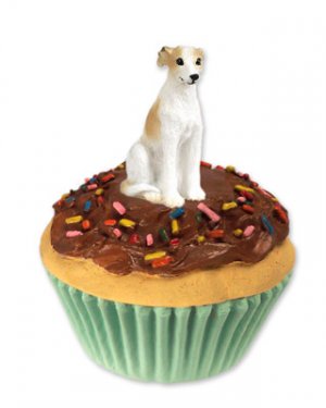 PC92D Whippet, Tan & White Pupcake Trinket Box