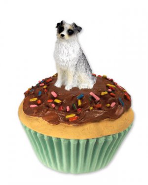 PC99B Australian Shepherd Blue Pupcake Trinket Box