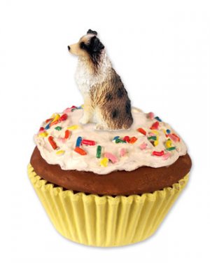 PC99D Australian Shepherd Brown, Docked Pupcake Trinket Box