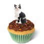 PCC22 Manx Black & White Kittycake Trinket Box