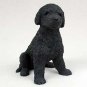 PDF01D Poodle Black Puppy Figurine