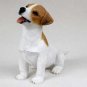 PDF105A Jack Russell Terrier Smooth Coat Brown & White Puppy Figurine