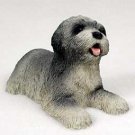 PDF10A Lhasa Apso Gray Puppy Figurine