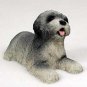 PDF10A Lhasa Apso Gray Puppy Figurine