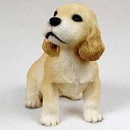 PDF15C Cocker Spaniel Blonde Puppy Figurine