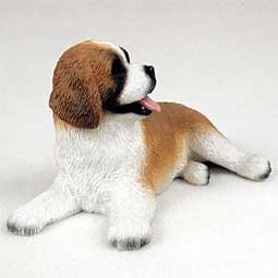 PDF31 Saint Bernard Rough Coat Puppy Figurine