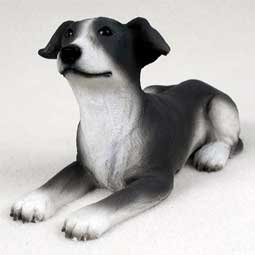 PDF54B Greyhound Gray & White Puppy Figurine