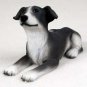 PDF54B Greyhound Gray & White Puppy Figurine