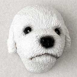 PDM01A Poodle White Puppy Magnet