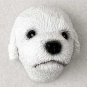 PDM01A Poodle White Puppy Magnet