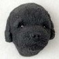 PDM01D Poodle Black Puppy Magnet