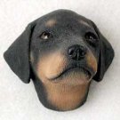 PDM101A Doberman Black Uncropped Puppy Magnet