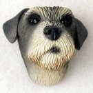 PDM103B Schnauzer Gray Uncropped Puppy Magnet