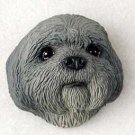 PDM10A Lhasa Apso Gray Puppy Magnet