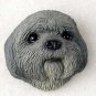 PDM10A Lhasa Apso Gray Puppy Magnet