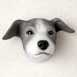 PDM54B Greyhound Gray & White Puppy Magnet