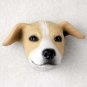 PDM54D Greyhound Tan & White Puppy Magnet
