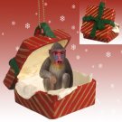 RGBA12 Mandrill Red Gift Box Ornament